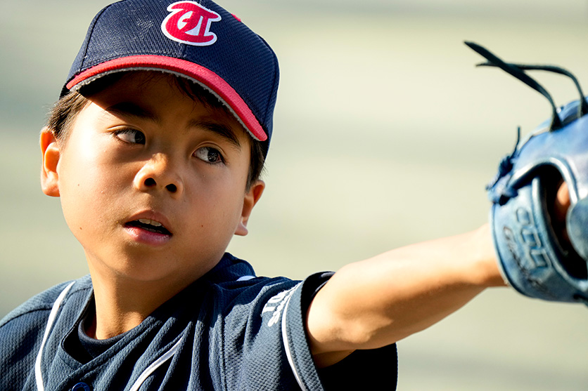 Making Children Look Cool at little league Baseball Games