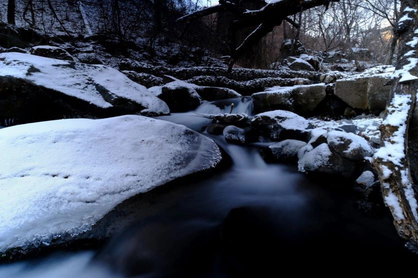 Snow and water