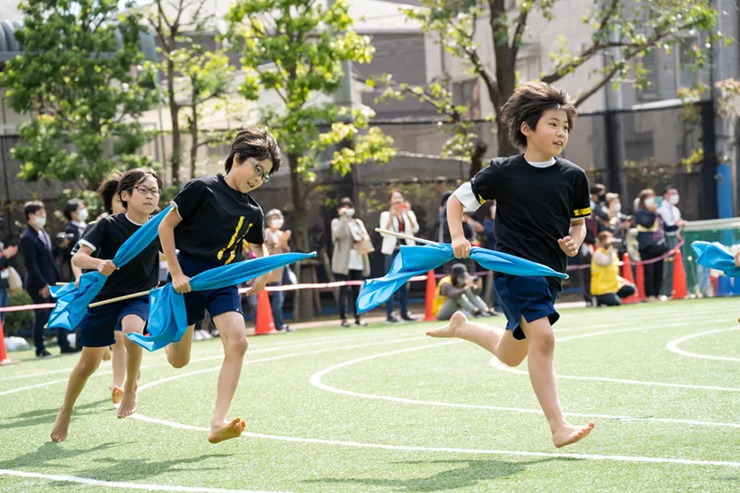 運動会など動きのある写真