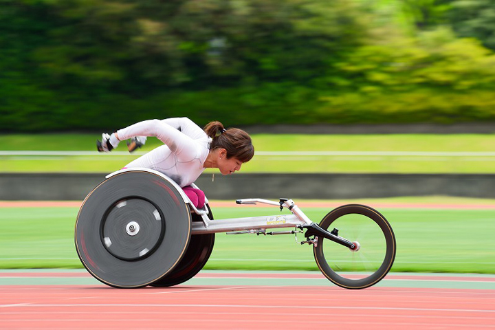Photo Gallery of wheelchair Marathon Wakako Tsuchida
