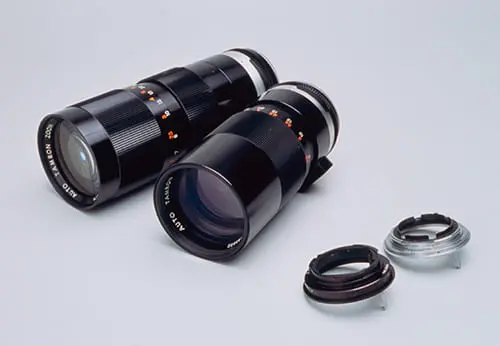 各種一眼レフカメラにオート絞りで使用できるマウント交換方式'タムロン・アダプトマチックシステム'