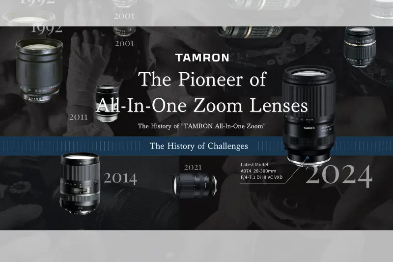 The history of TAMRON's All-in-one zoom