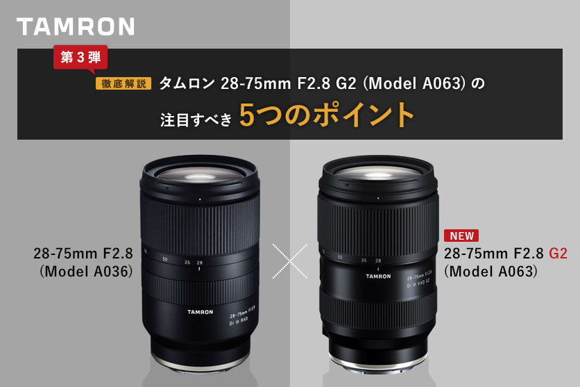 タムロン 28-75mm F2.8 RXD ソニー Eマウント-