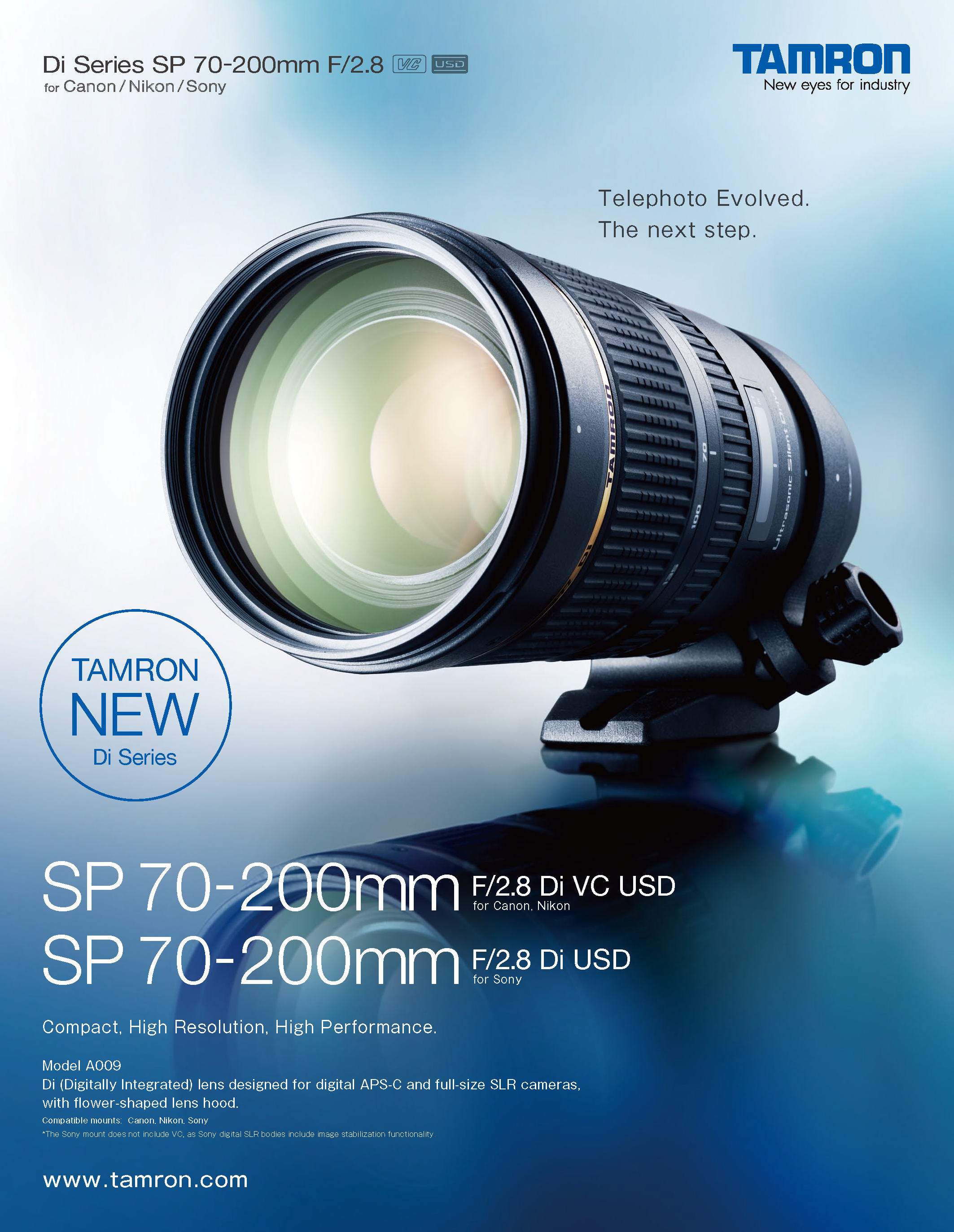 SP 70-200mm F/2.8 Di VC USD (Model A009) | Specifications | Lenses 