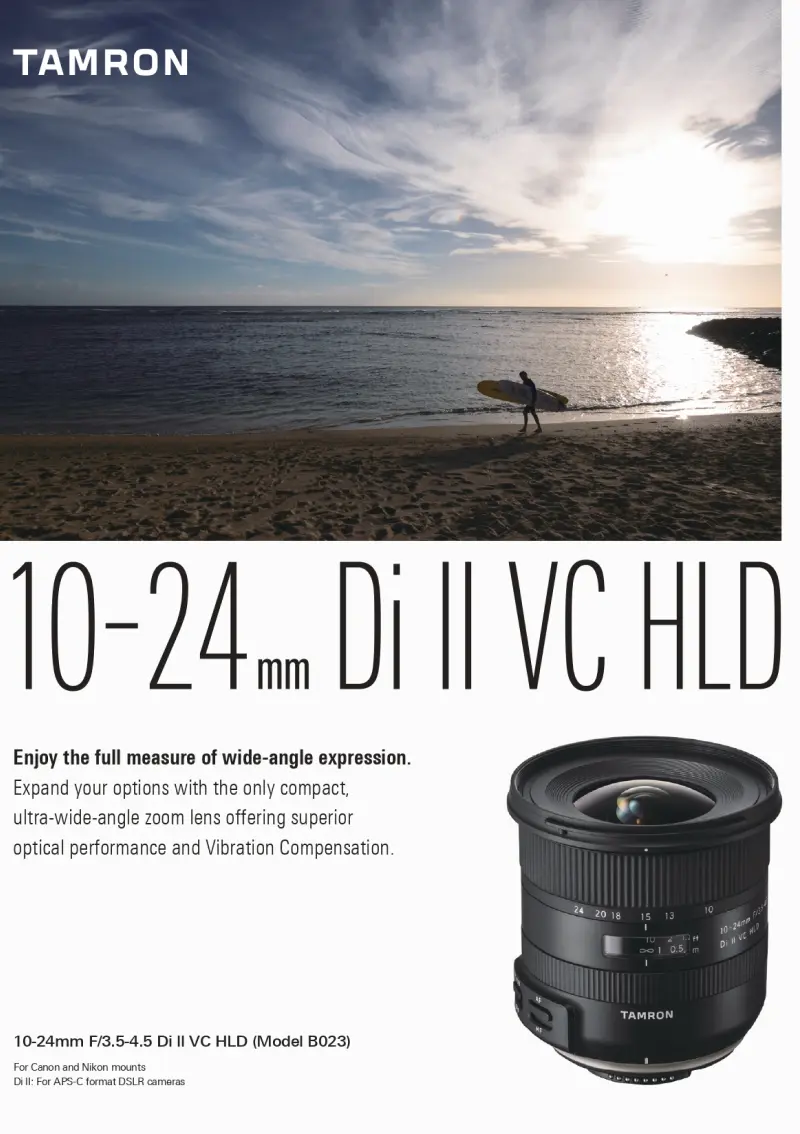 10-24mm F/3.5-4.5 Di II VC HLD (Model B023) | Videos | Lenses | TAMRON